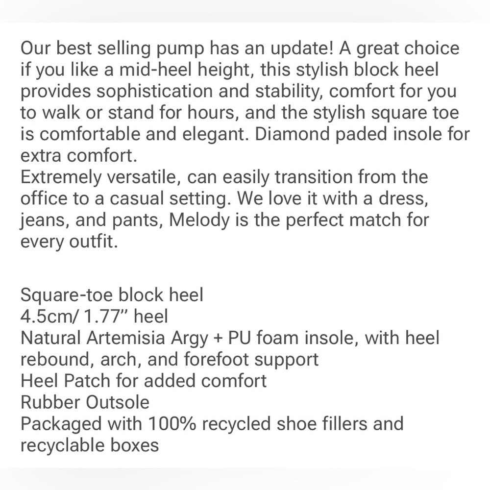Vivaia Melody Black Knit Square Toe Comfort Slip On Block Heels Women’s 37 - Picture 15 of 15